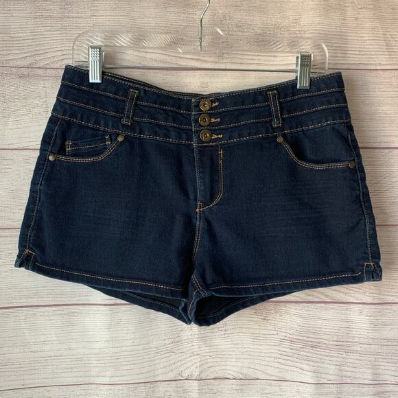 Blue Spice Denim Blue Jean Shorts Dark Wash Size 13 - Picture 1 of 13